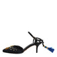 Dolce & Gabbana Black Pineapple Bellucci Heels Sandals Shoes