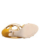 Dolce & Gabbana Yellow Flower Applique Keira Sandals Shoes