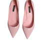 Dolce & Gabbana Light Pink Patent Leather Heels Pumps Shoes