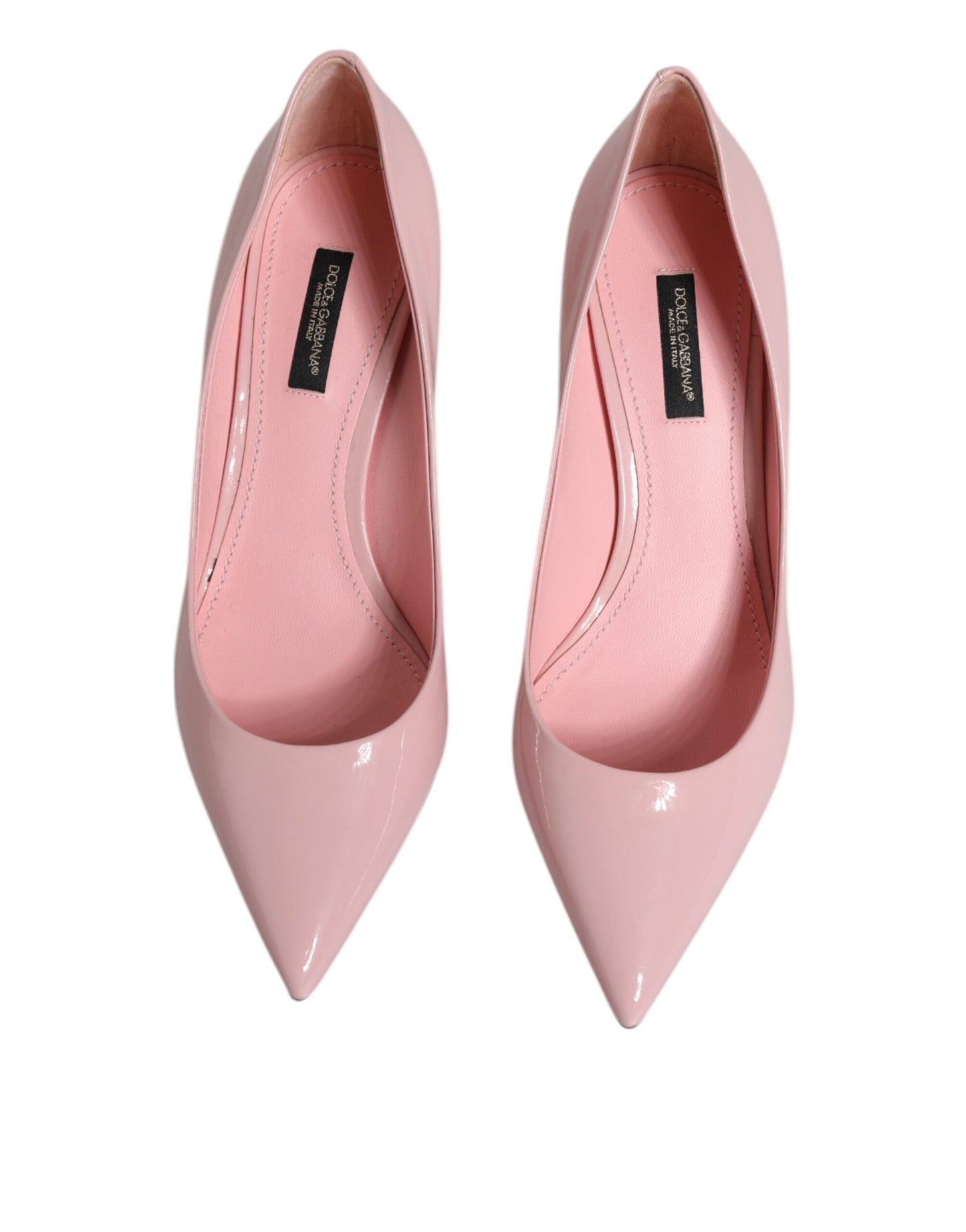 Dolce & Gabbana Light Pink Patent Leather Heels Pumps Shoes