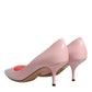 Dolce & Gabbana Light Pink Patent Leather Heels Pumps Shoes