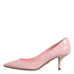 Dolce & Gabbana Light Pink Patent Leather Heels Pumps Shoes