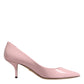 Dolce & Gabbana Light Pink Patent Leather Heels Pumps Shoes