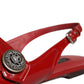 Dolce & Gabbana Red Leather Slingback Flats Sandals Shoes