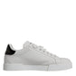 Dolce & Gabbana White Leather Classic Low Top Sneakers Shoes