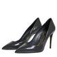 Dolce & Gabbana Black Patent Leather Heels Pumps Shoes