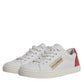 Dolce & Gabbana White London Calf Leather Sneakers Shoes