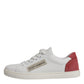 Dolce & Gabbana White London Calf Leather Sneakers Shoes