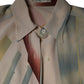 Etro Beige Printed Collared Buttoned Long Sleeves Blouse Top