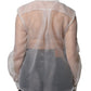 Elisabetta Franchi White Sheer Collared Buttoned Long Sleeves Top