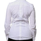 Dolce & Gabbana White Cotton Collared Long Sleeves Shirt Top