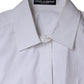 Dolce & Gabbana White Cotton Collared Long Sleeves Shirt Top