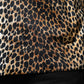 Dolce & Gabbana Brown Leopard Print Short Sleeves Blouse Top