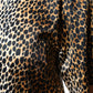 Dolce & Gabbana Brown Leopard Print Short Sleeves Blouse Top