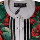 Dolce & Gabbana White Geranium Long Sleeves Cardigan Sweater