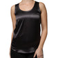 Brunello Cucinelli Black Silk Blend Sleeveless Tank Top