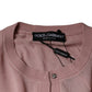 Dolce & Gabbana Pink Wool Knit Button Down Cardigan Sweater