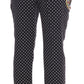 Dolce & Gabbana Elegant Polka Dot Embellished Trousers