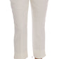 Dolce & Gabbana Elegant White Capri Pants - Cotton & Silk Blend