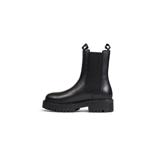 Tommy Hilfiger Black Leather Boot