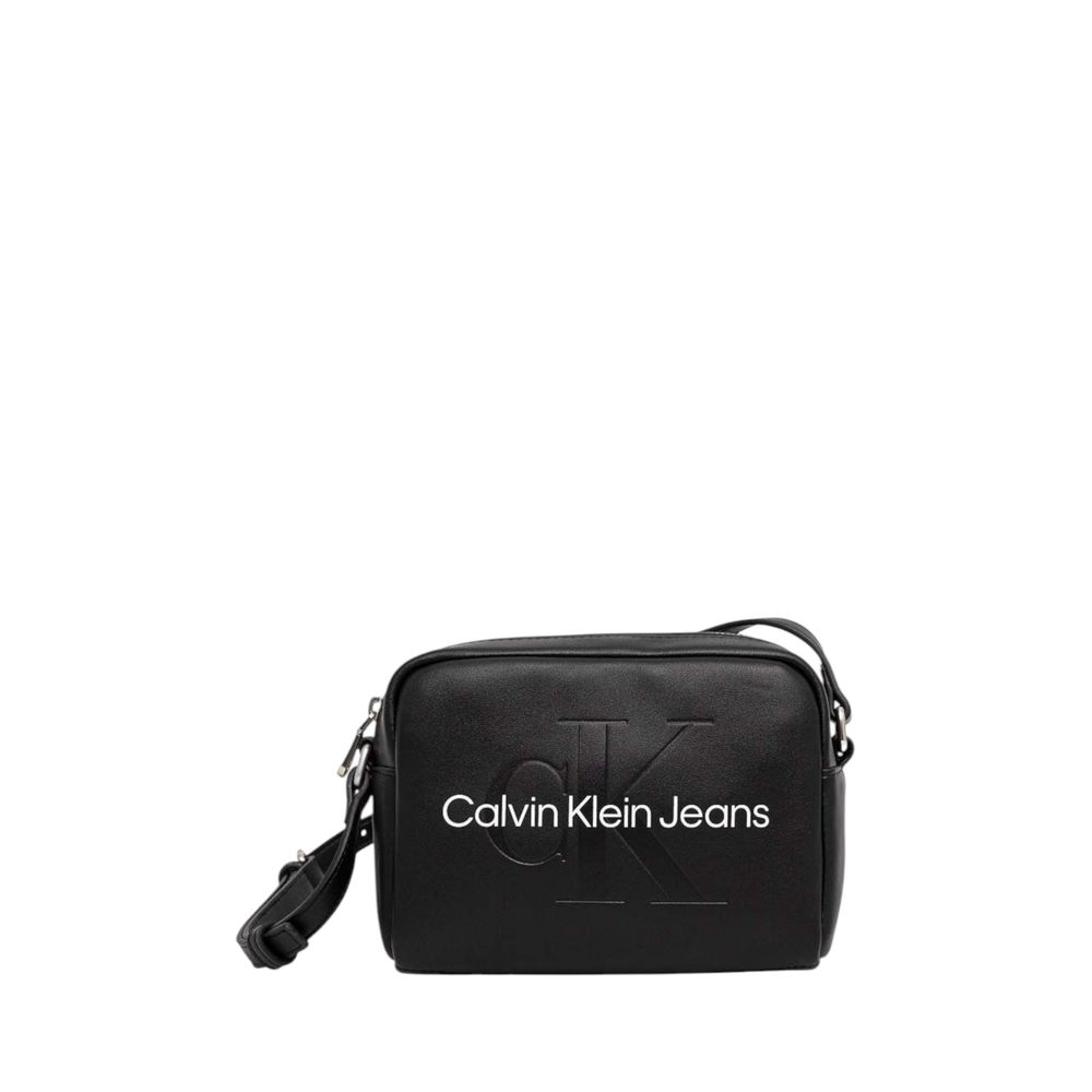 Calvin Klein Jeans Black And White Polyethylene Handbag