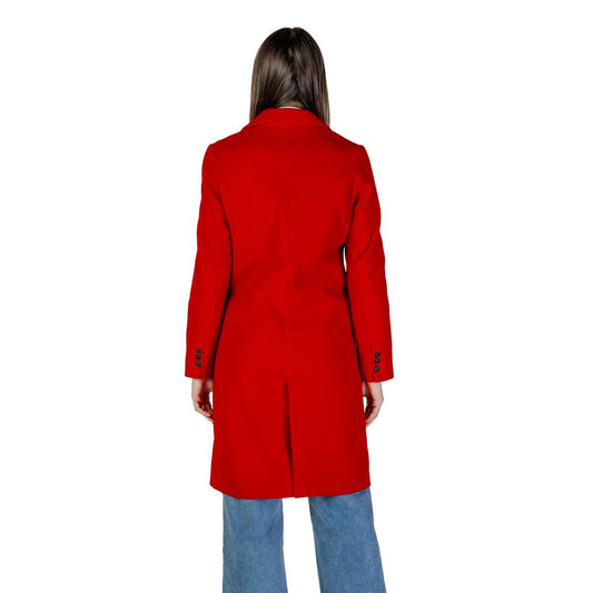 Vero Moda Red Polyester Jackets & Coat