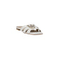 PINKO White Leather Sandal