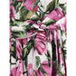 Dolce & Gabbana Peony Print Chemisier Dress