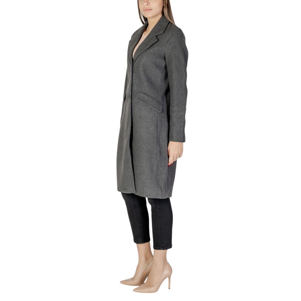 Vero Moda Gray Polyester Jackets & Coat