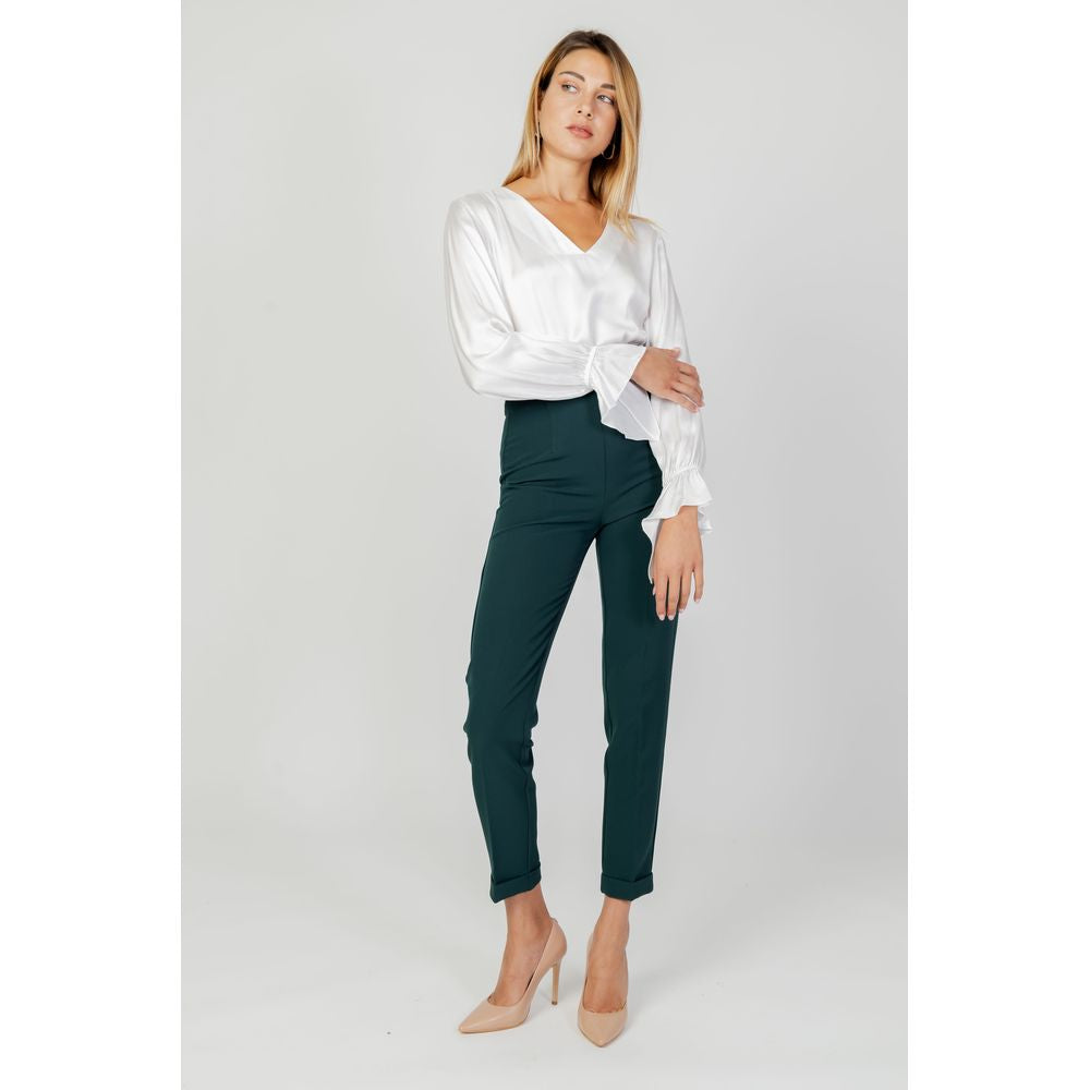 Sandro Ferrone Green Polyester Jeans & Pant