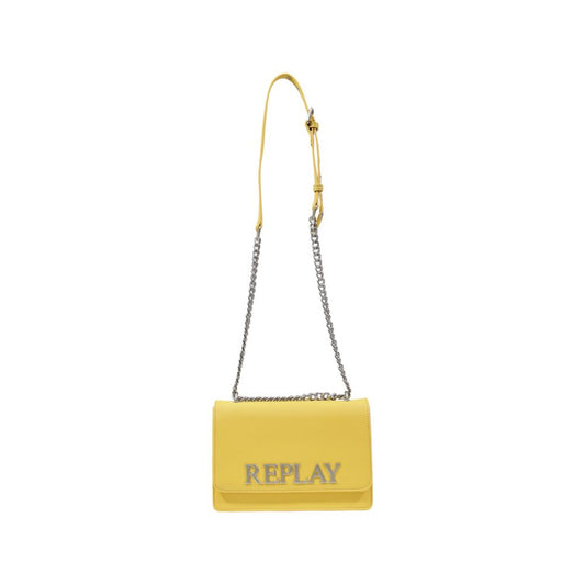 Replay Yellow Polyester Handbag