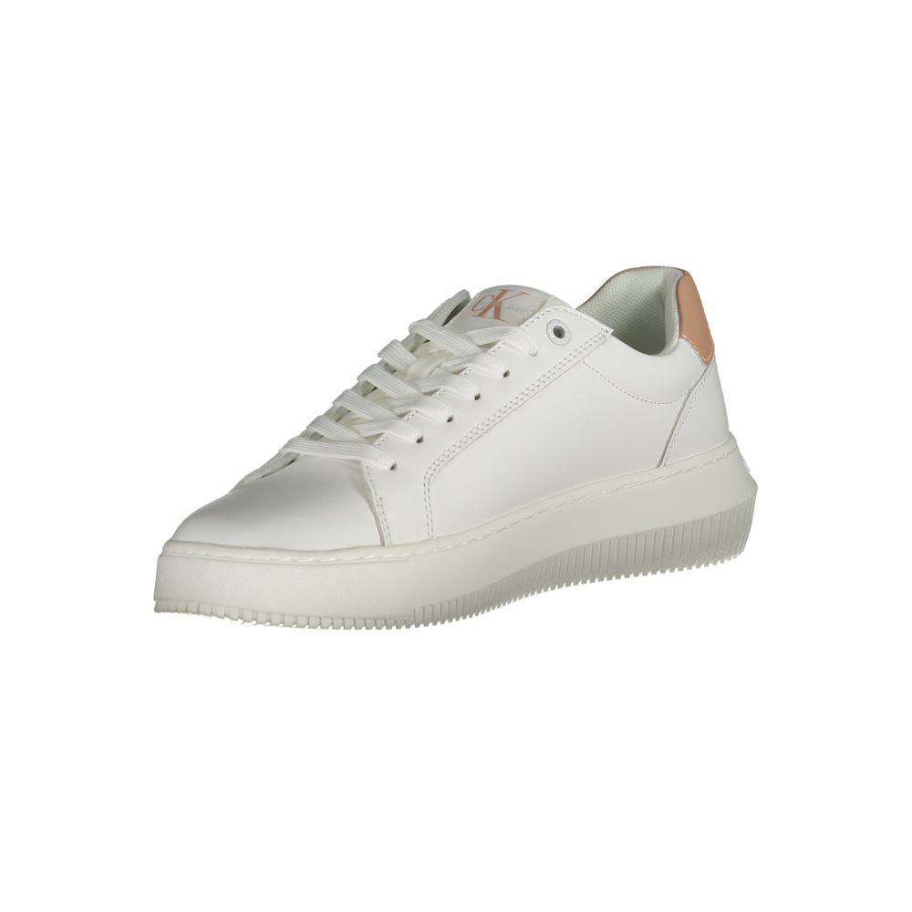 Calvin Klein White Polyester Sneaker