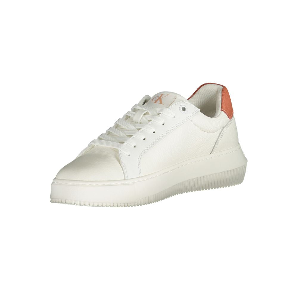 Calvin Klein White Polyester Sneaker