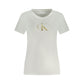 Calvin Klein White Cotton Tops & T-Shirt