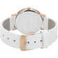 Cluse White Leather Watch