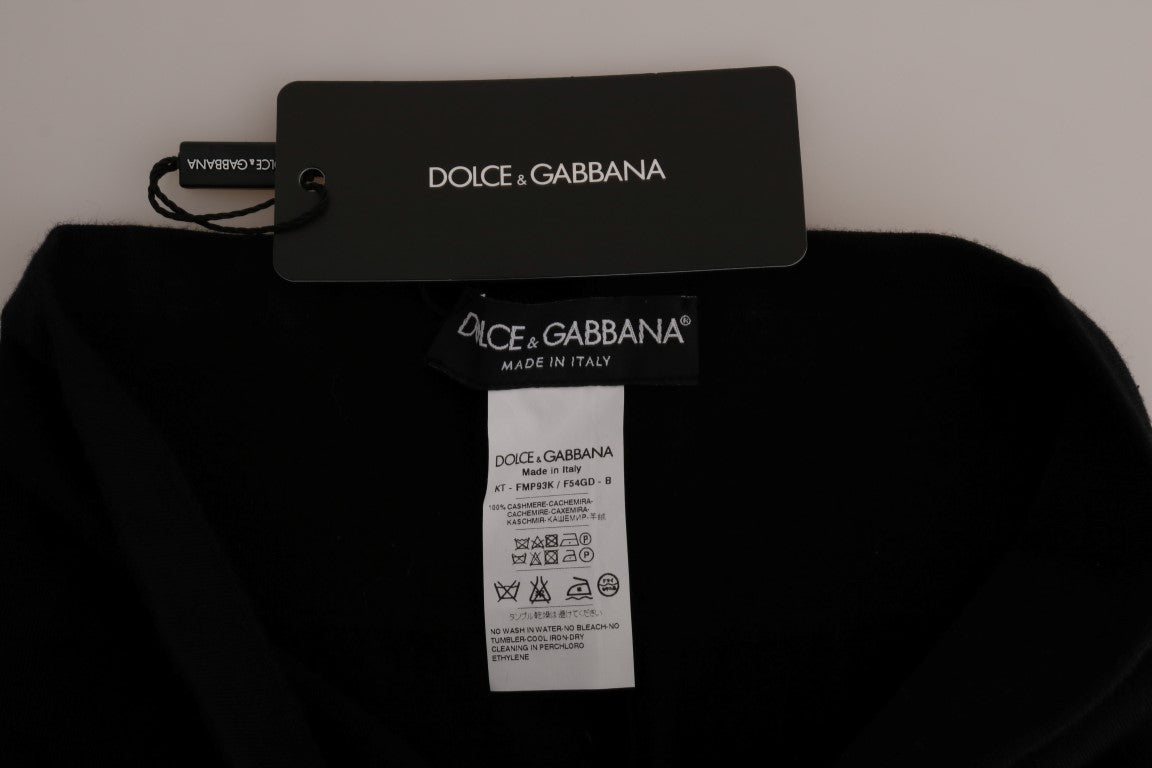 Dolce & Gabbana Elegant Black Cashmere Stretch Tights