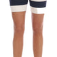 Dolce & Gabbana Elegant Striped Crystal Embellished Shorts