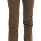 Ermanno Scervino Chic Brown Casual Cotton Pants