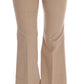 Ermanno Scervino Chic Beige Bootcut Flared Pants