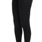 Dolce & Gabbana Elegant High-Waist Wool Tights Pants in Dark Gray