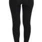 Dolce & Gabbana Elegant High-Waist Wool Tights Pants in Dark Gray