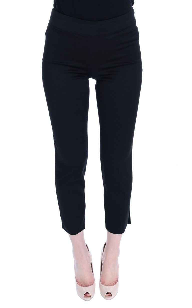 BENCIVENGA Elegant Black Capri Pants for Sophisticated Style