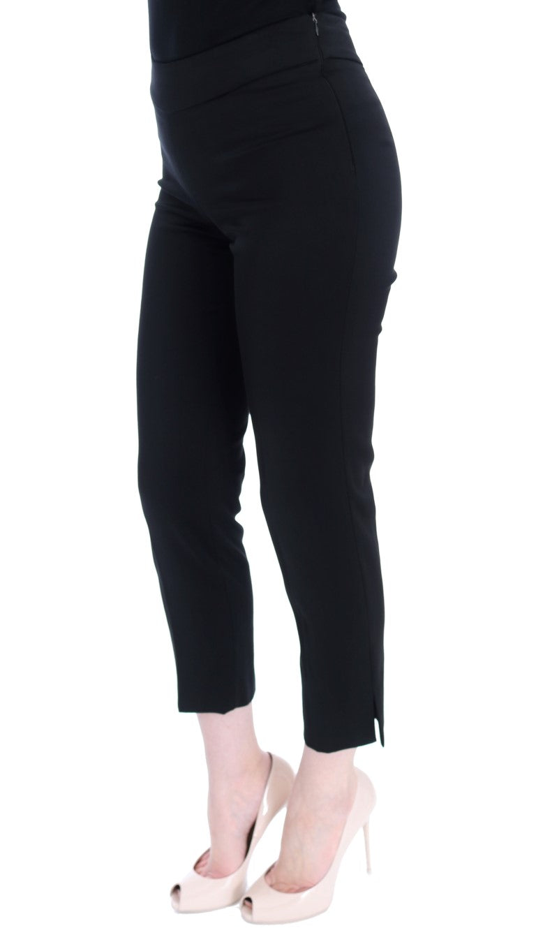 BENCIVENGA Elegant Black Capri Pants for Sophisticated Style