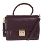 Michael Kors Elegant Purple Leather Mindy Shoulder Bag