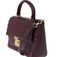 Michael Kors Elegant Purple Leather Mindy Shoulder Bag