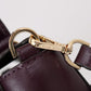 Michael Kors Elegant Purple Leather Mindy Shoulder Bag