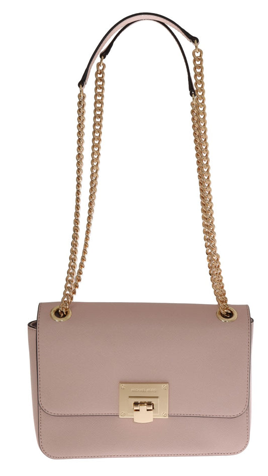 Michael Kors Elegant Ballet Pink Leather Shoulder Bag