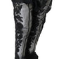 Dolce & Gabbana Embroidered Floral Over-Knee Boots