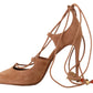 Dolce & Gabbana Beige Suede Tassel Stiletto Heels