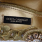 Dolce & Gabbana Gold Floral Crystal Embellished Pumps